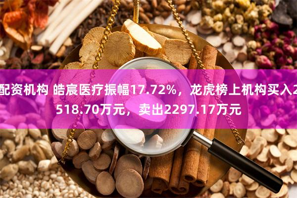 配资机构 皓宸医疗振幅17.72%，龙虎榜上机构买入2518.70万元，卖出2297.17万元